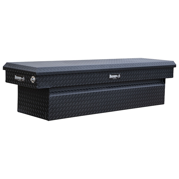 Buyers Products 18x27x71Textured Matte Black Black Diamond Tread Aluminum Crossover Truck Box - Lower Half 11x27x60 1739420 - main